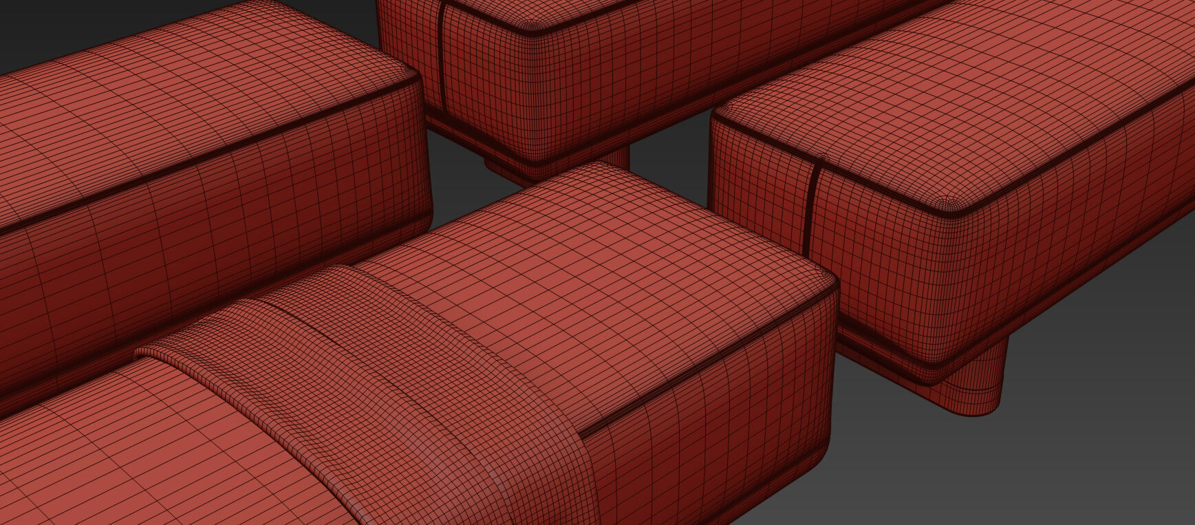 Geisha Bench By Bellavista 3D model_18