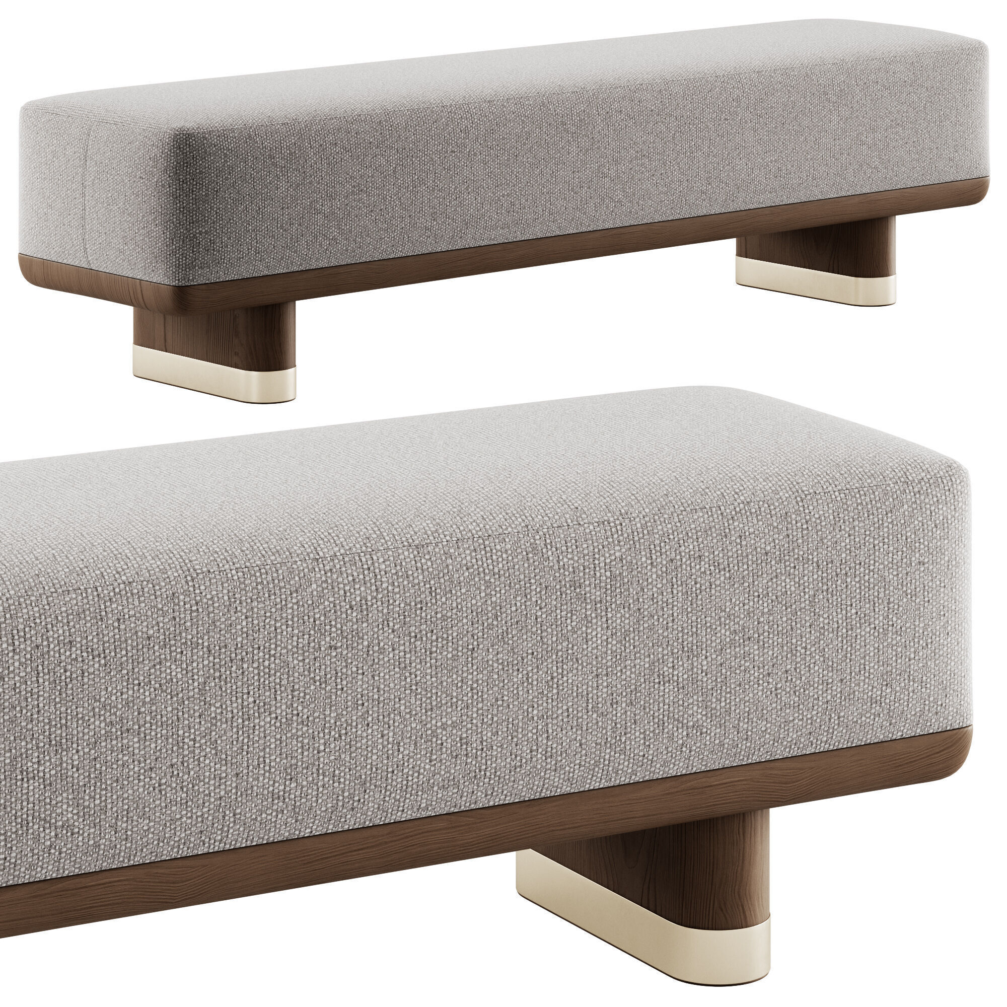 Geisha Bench By Bellavista 3D model_5