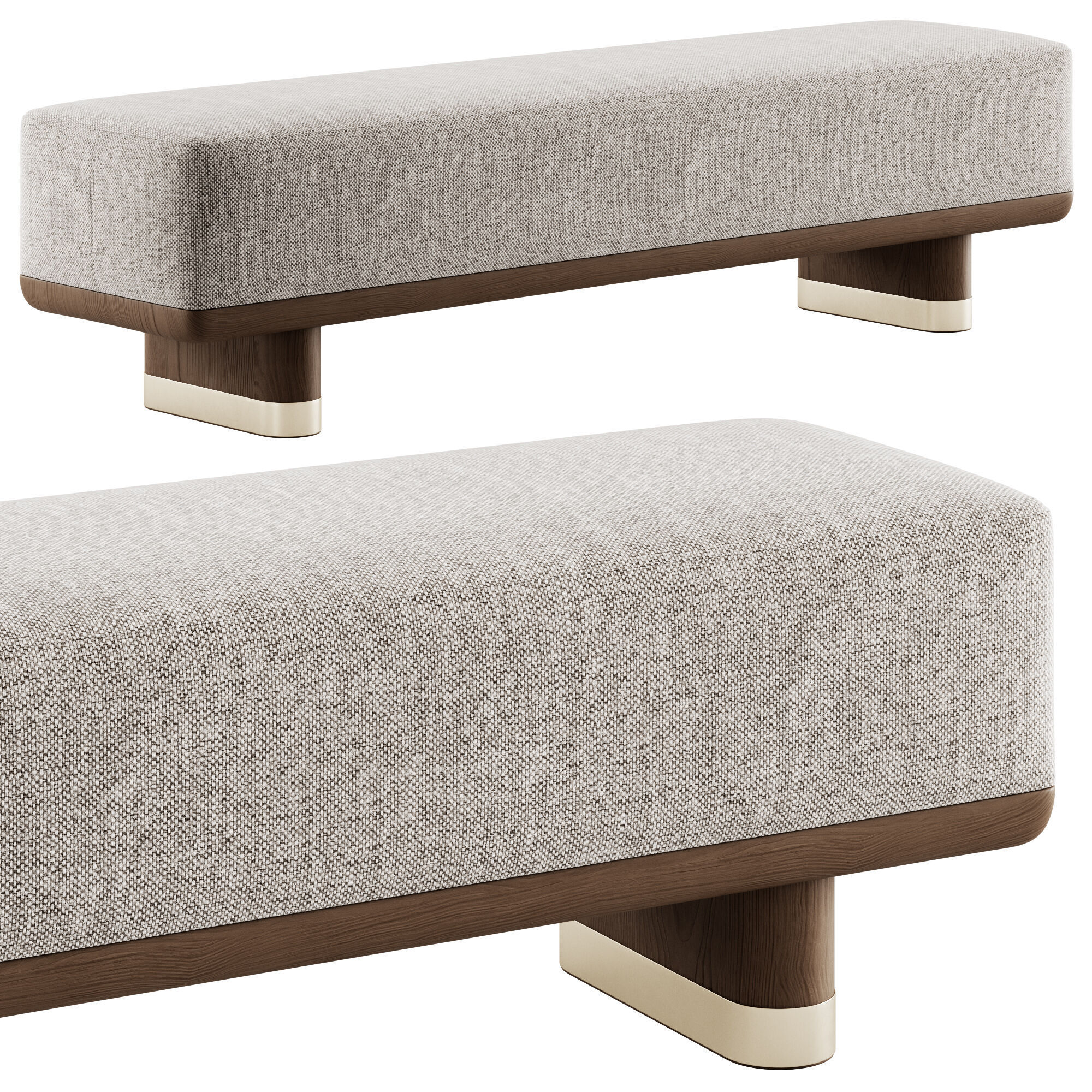 Geisha Bench By Bellavista 3D model_4