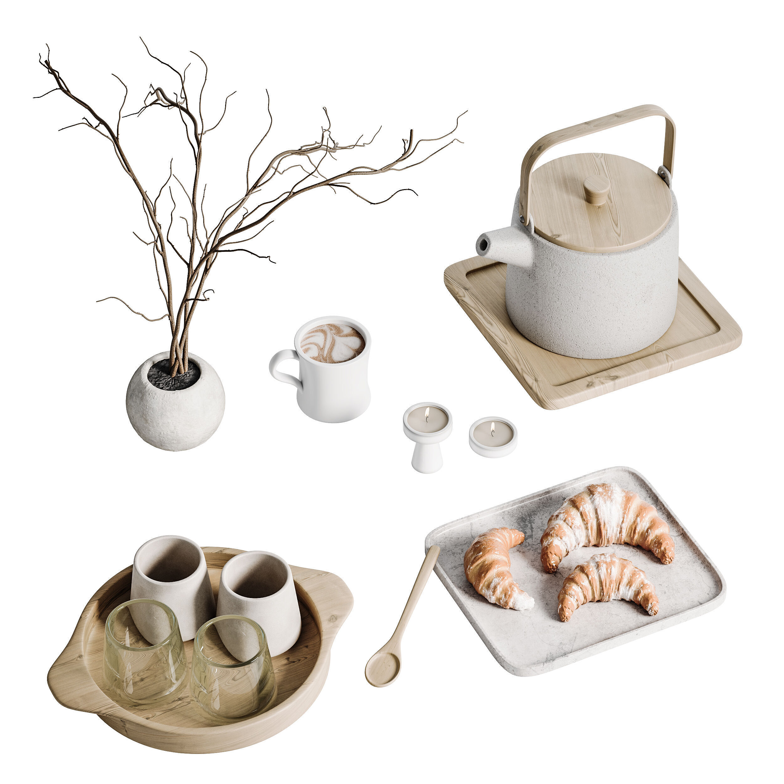 Decorative SET 02 3D model_9
