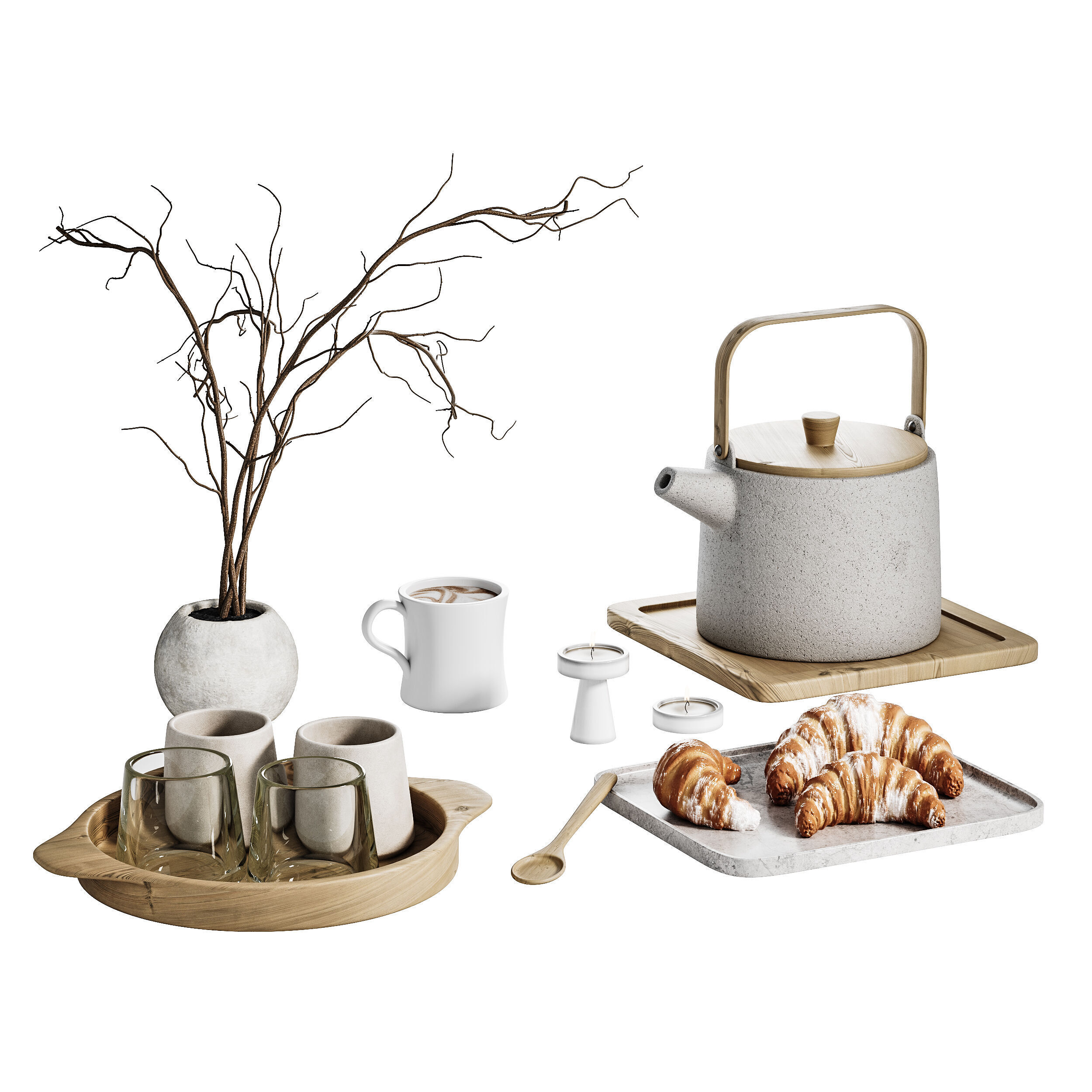 Decorative SET 02 3D model_10