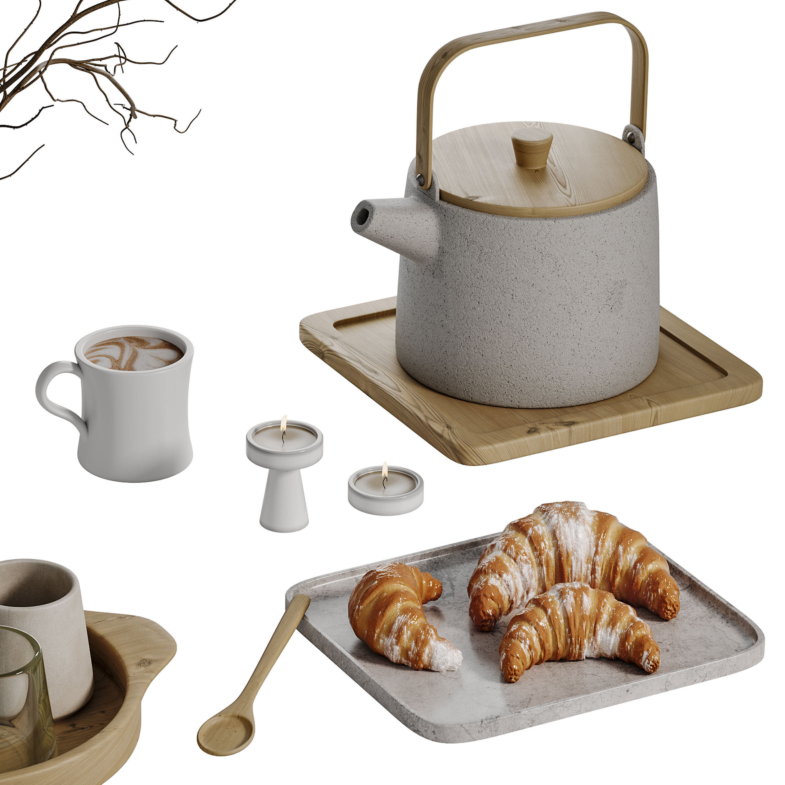 Decorative SET 02 3D model_6