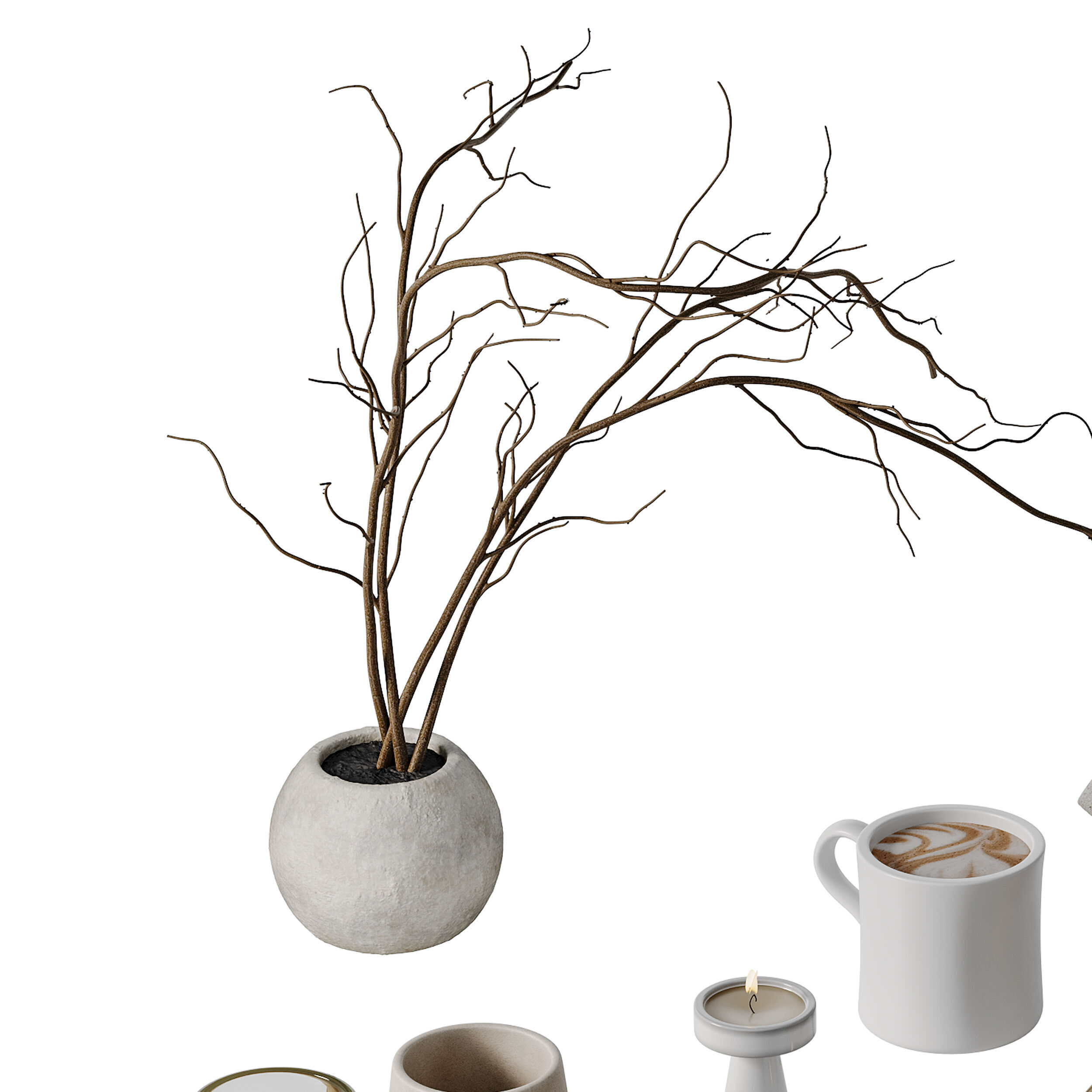 Decorative SET 02 3D model_2