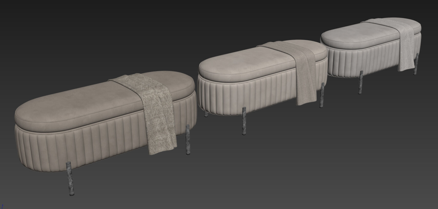 Chloe Bench By Jennifer Taylor 3D model_11