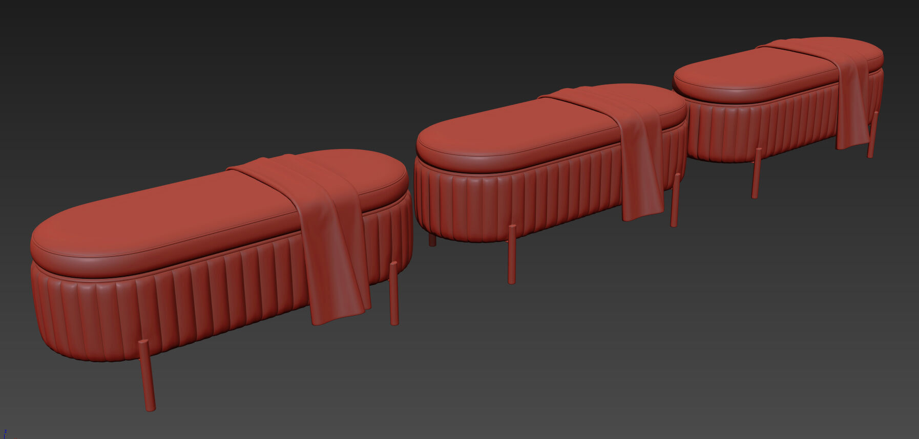 Chloe Bench By Jennifer Taylor 3D model_12