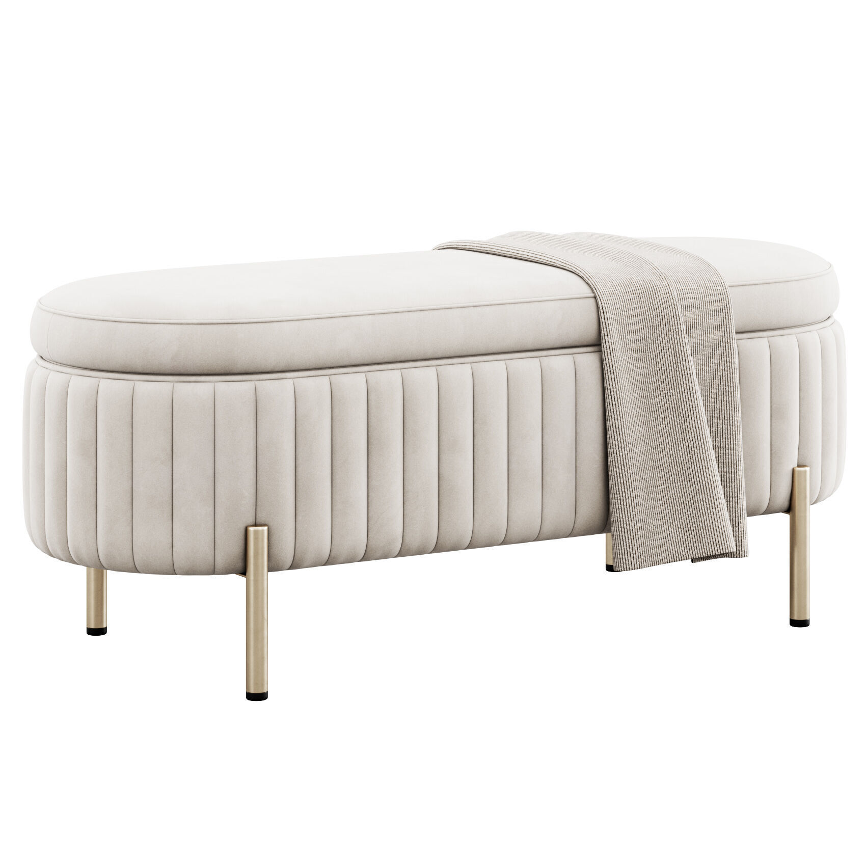 Chloe Bench By Jennifer Taylor 3D model_1