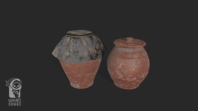 Pottery Low-poly 3D model
