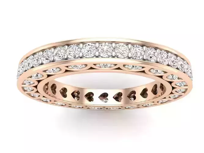 AV 624 Diamond Eternity Anniversary Ring 3D print model