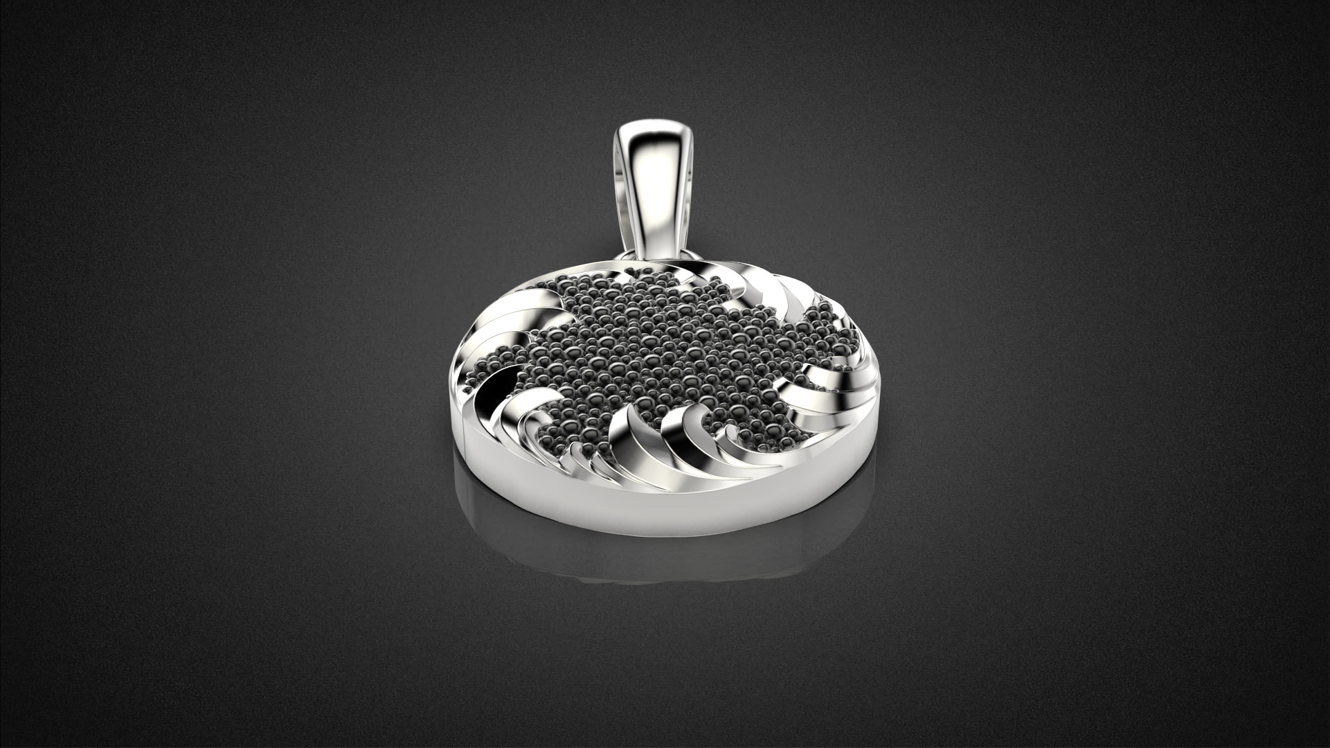 Fashion golden ratio Jewelry necklace P35 3D print model_21