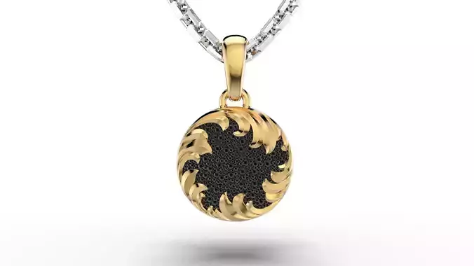 Fashion golden ratio Jewelry necklace P35 3D print model