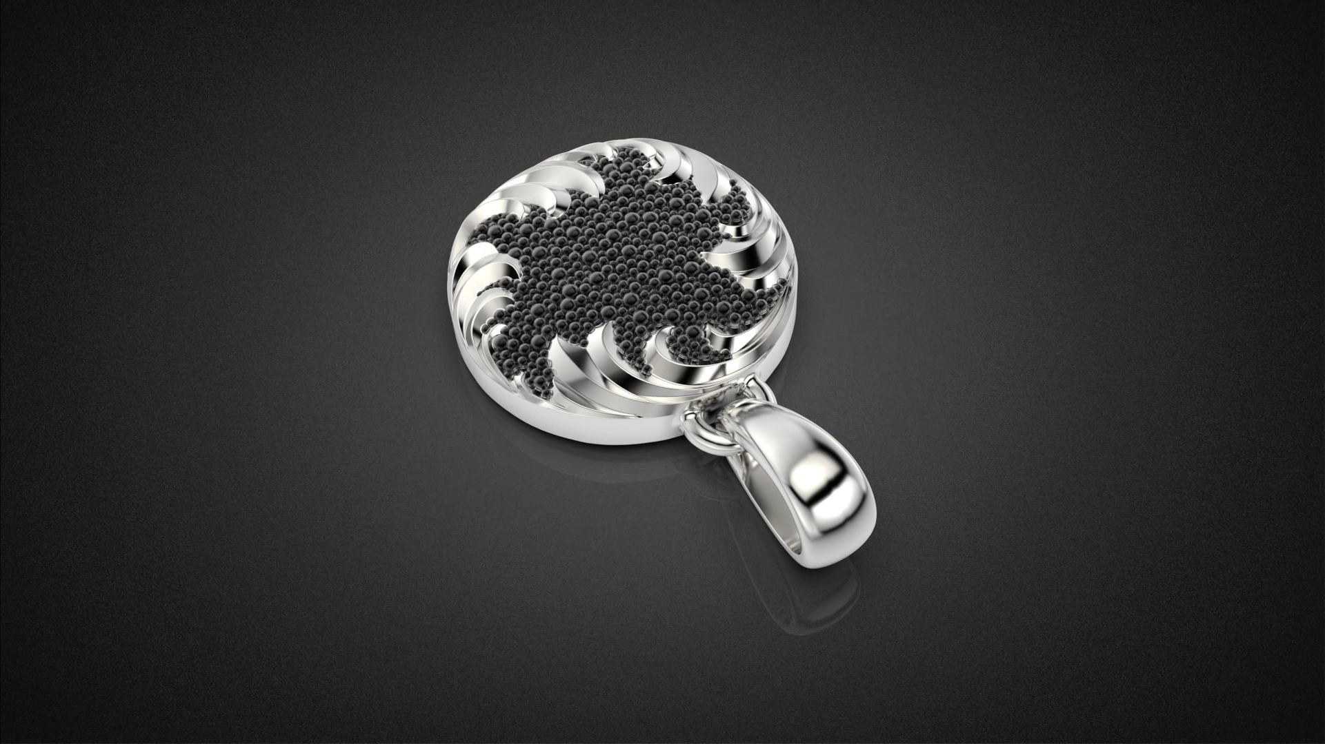 Fashion golden ratio Jewelry necklace P35 3D print model_17