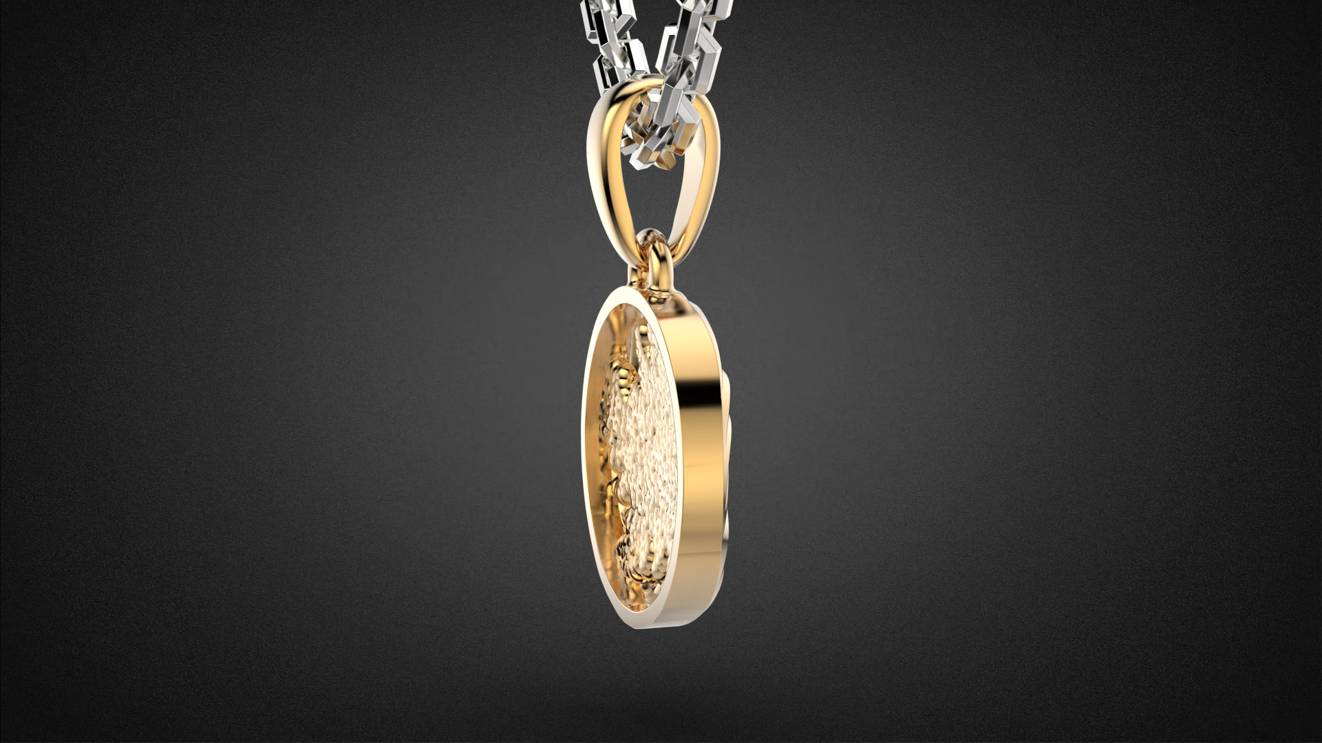 Fashion golden ratio Jewelry necklace P35 3D print model_11