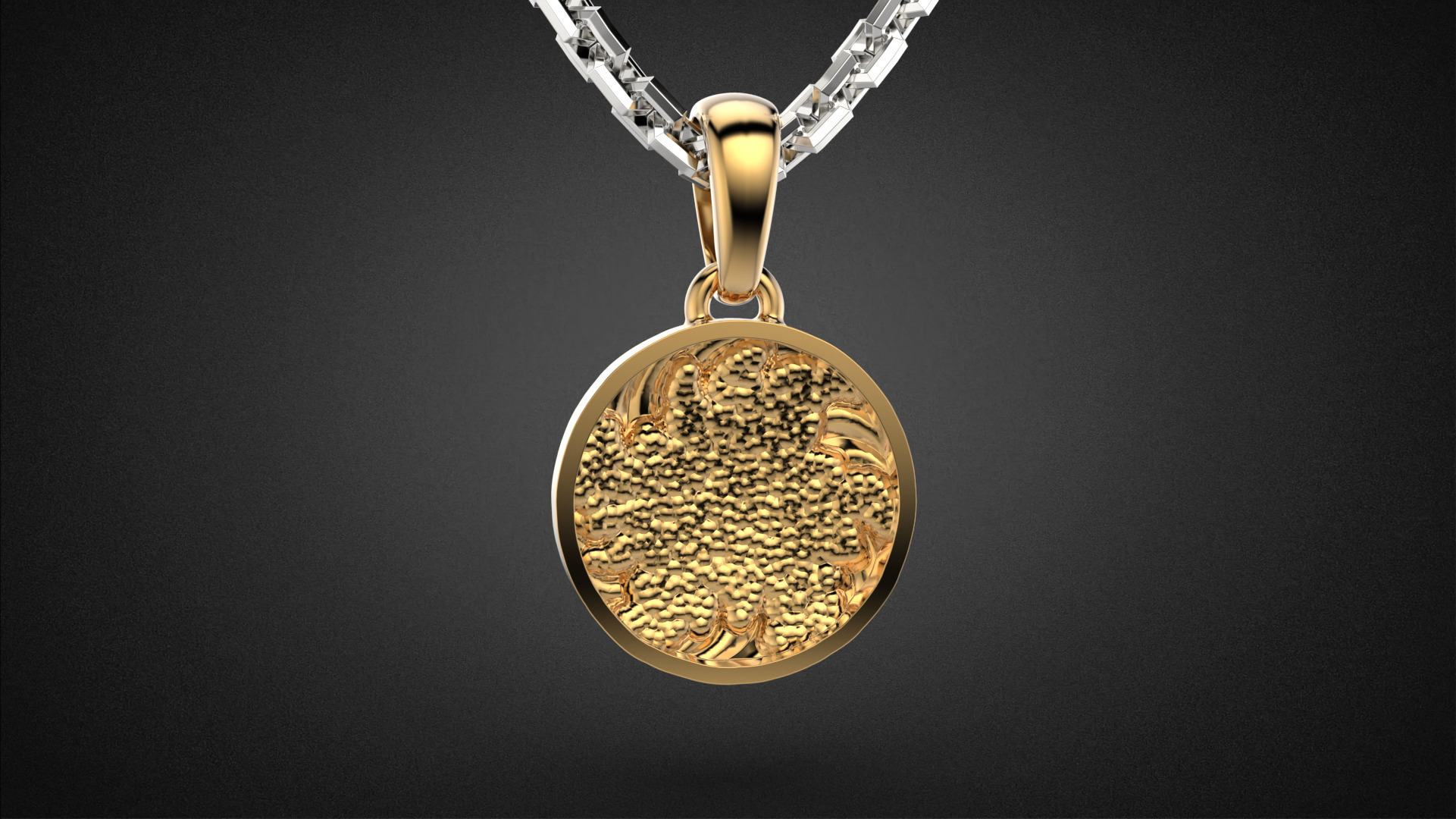 Fashion golden ratio Jewelry necklace P35 3D print model_9