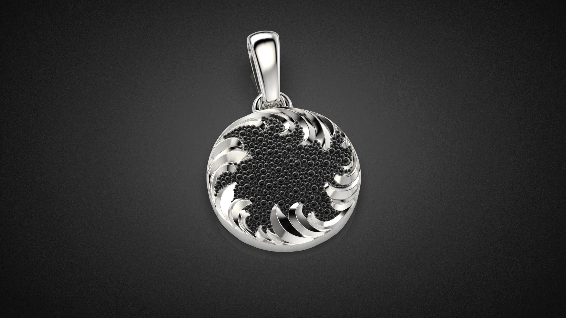 Fashion golden ratio Jewelry necklace P35 3D print model_14