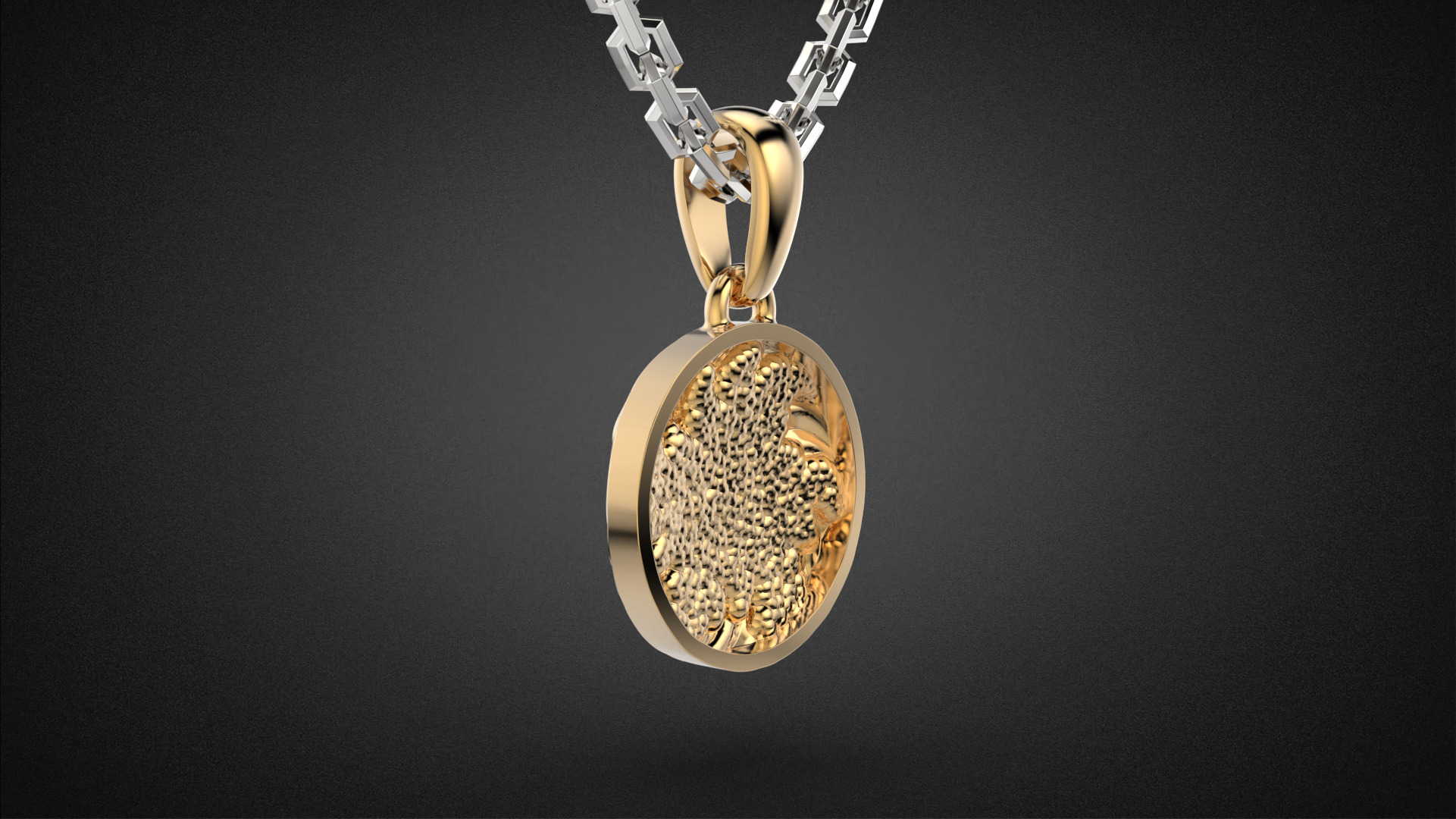 Fashion golden ratio Jewelry necklace P35 3D print model_8