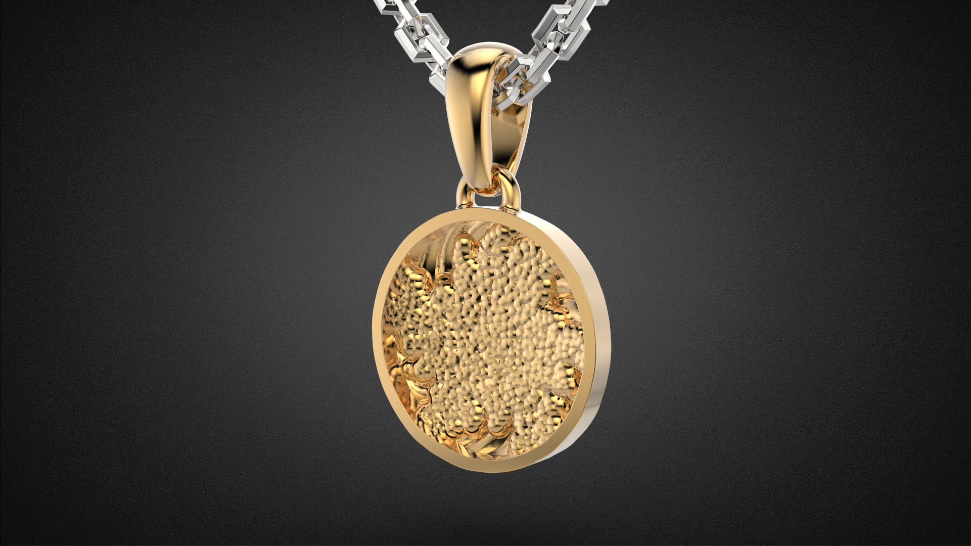 Fashion golden ratio Jewelry necklace P35 3D print model_10