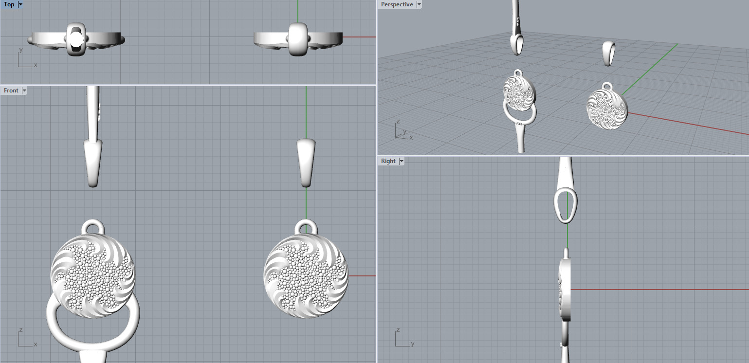 Fashion golden ratio Jewelry necklace P35 3D print model_3