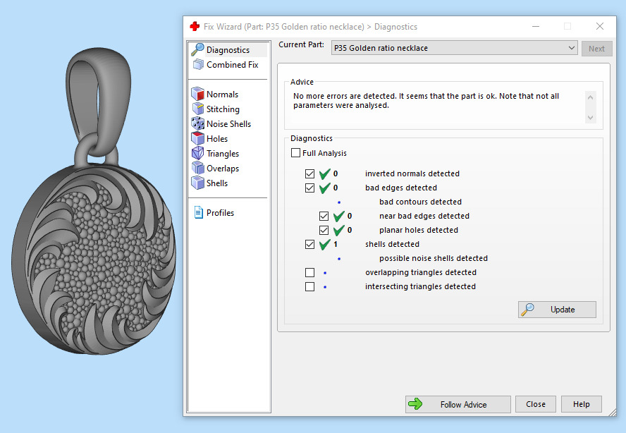 Fashion golden ratio Jewelry necklace P35 3D print model_4