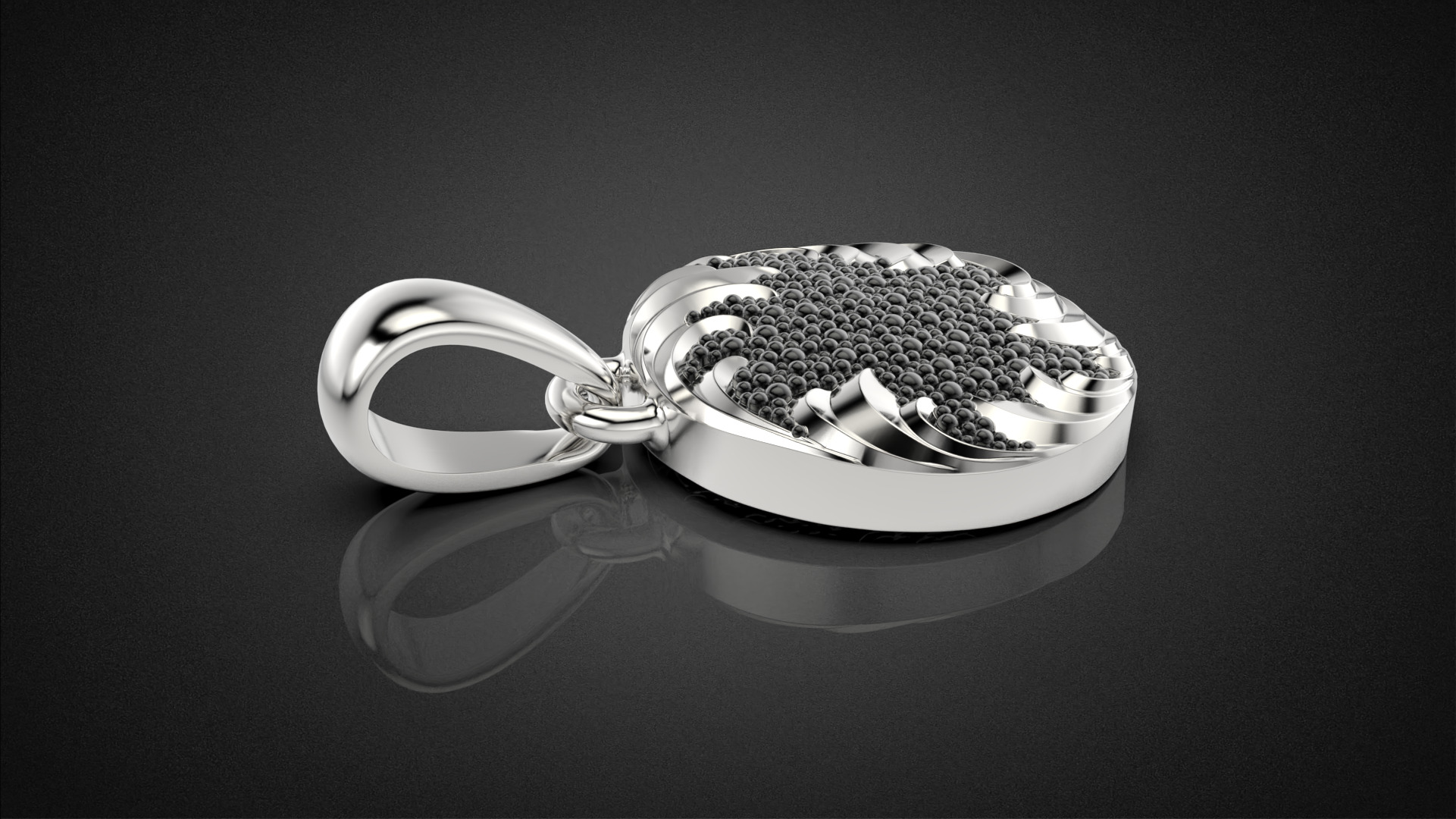 Fashion golden ratio Jewelry necklace P35 3D print model_24