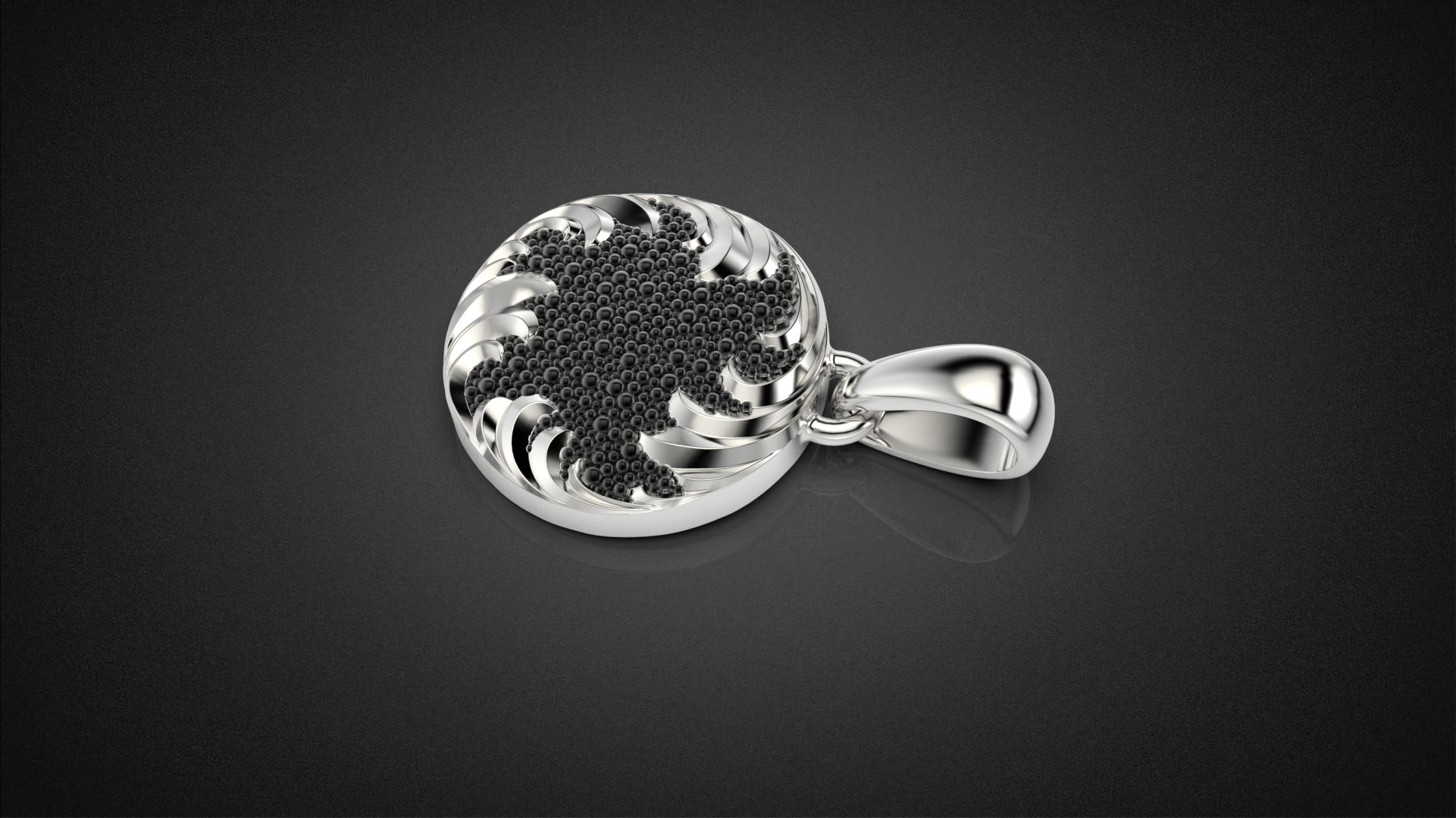 Fashion golden ratio Jewelry necklace P35 3D print model_16