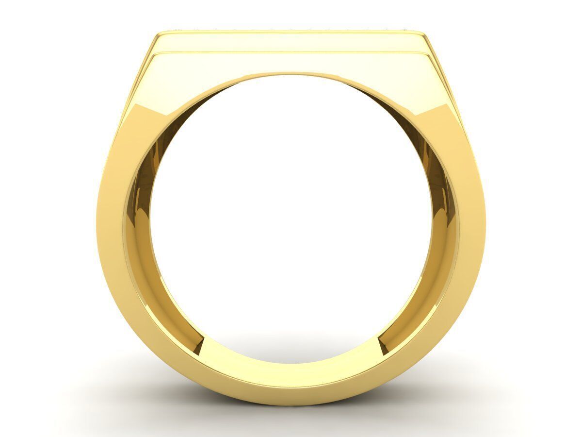 AV 626 Round Diamond Mens Hip-Hop Ring 3D print model_6