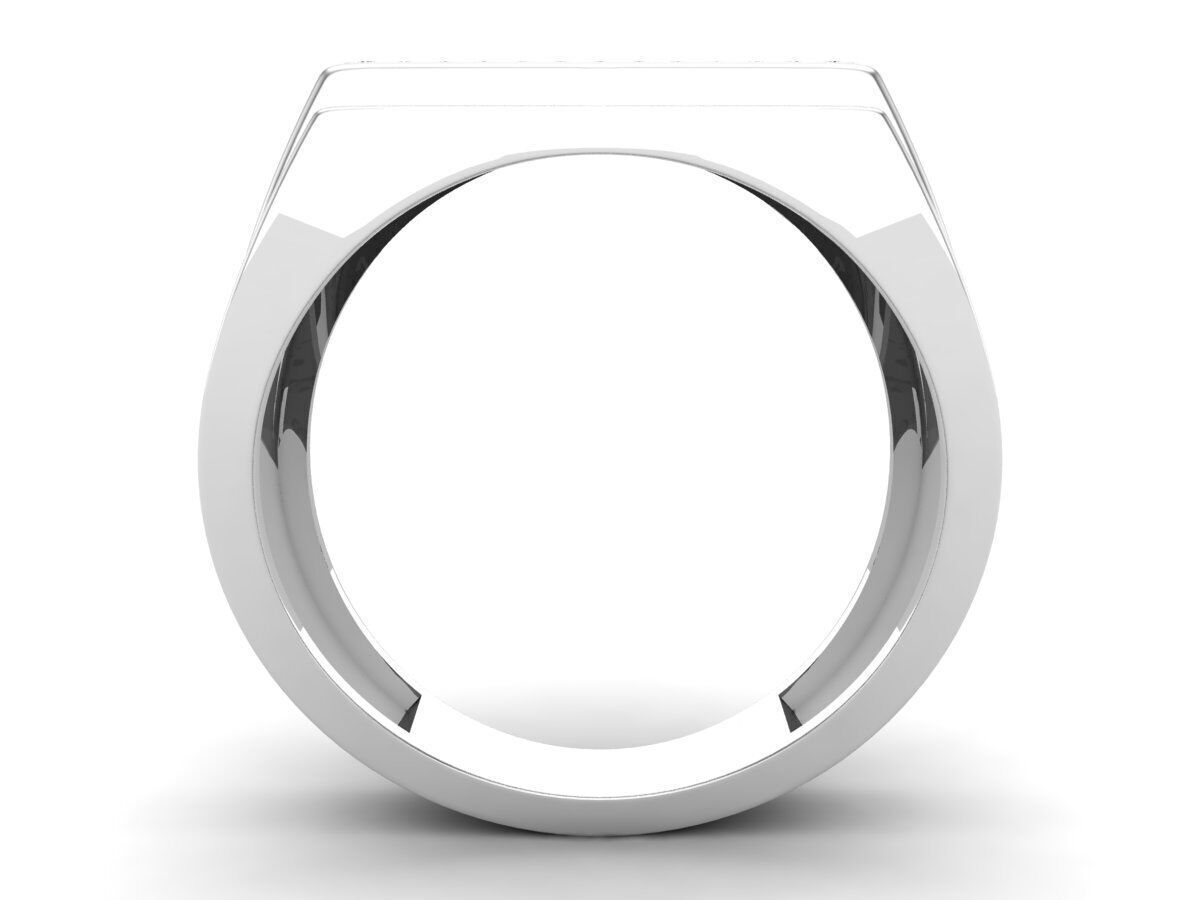 AV 626 Round Diamond Mens Hip-Hop Ring 3D print model_7