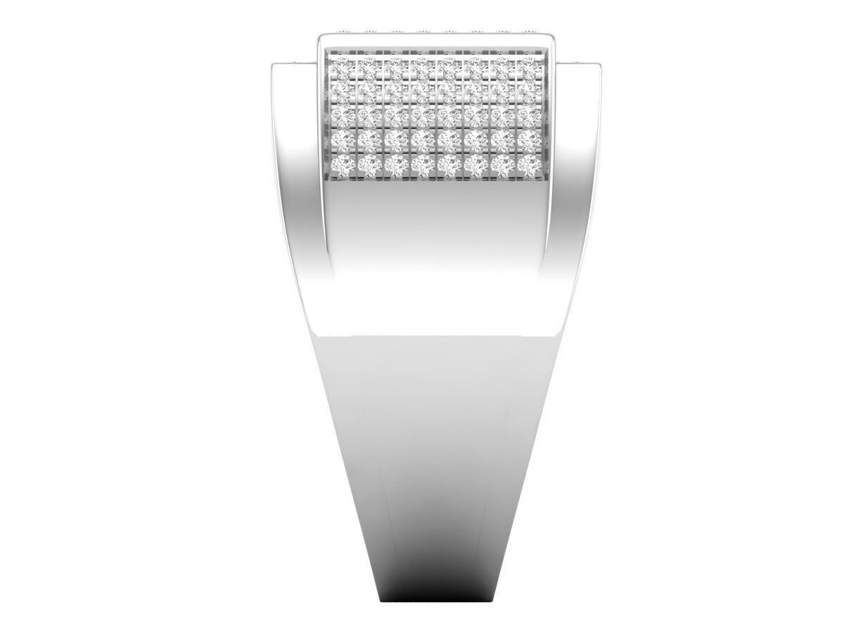 AV 626 Round Diamond Mens Hip-Hop Ring 3D print model_13