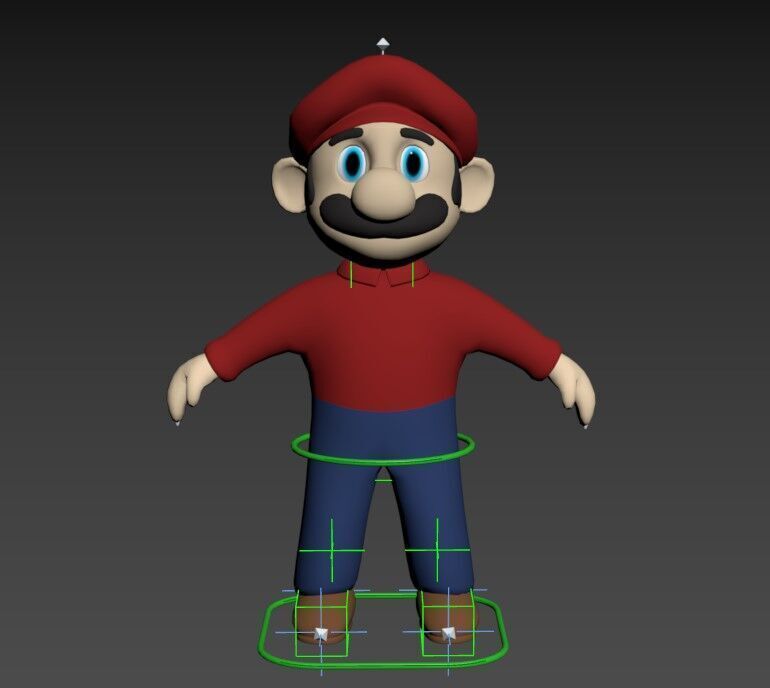 super mario Low-poly 3D model_7