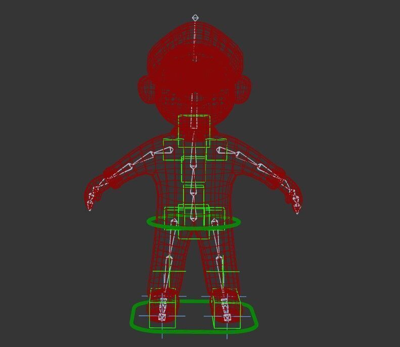 super mario Low-poly 3D model_6