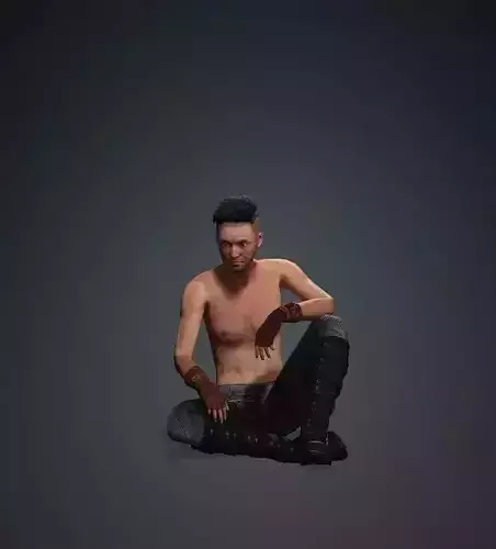 Game Base Hunter 02 Low-poly 3D model