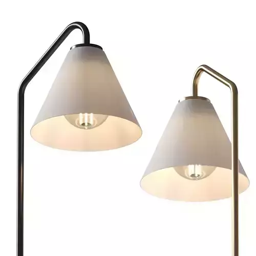 Sculptural Cone Table Lam - West Elm 3D model