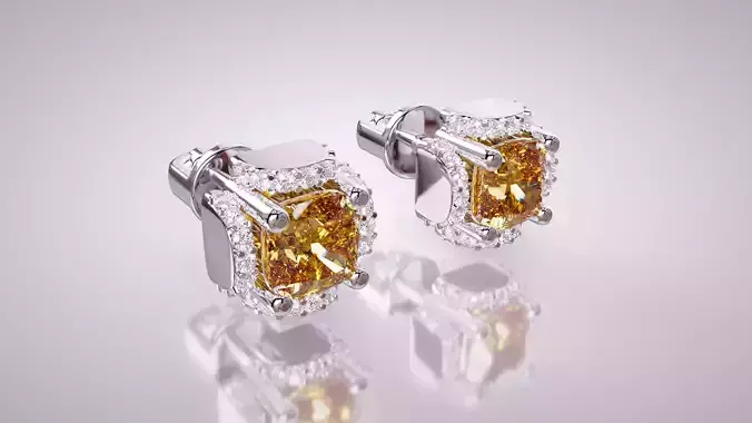 Earrings Studs Coshion 3D print model