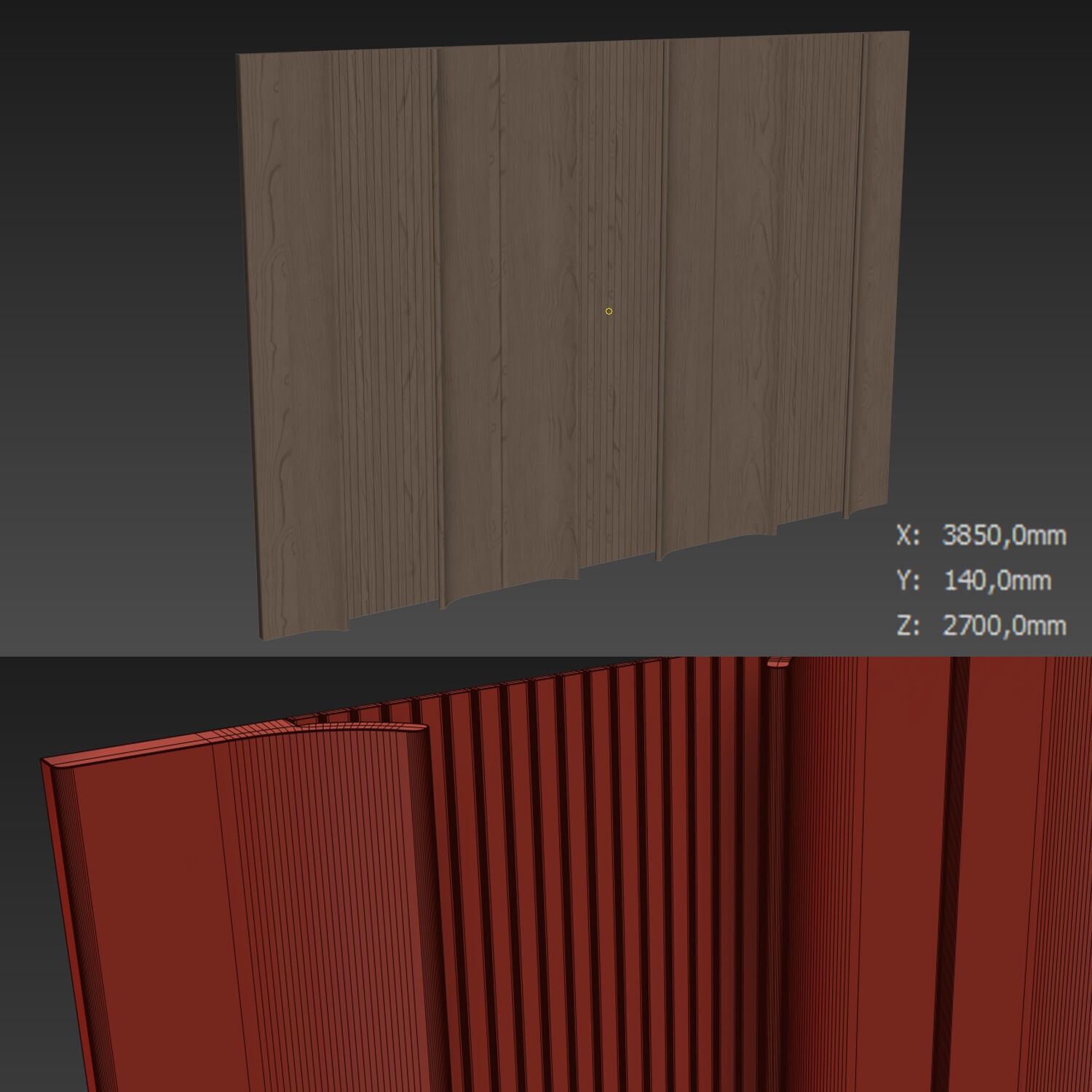 Decorative V32 Wall Panels 3D model_3