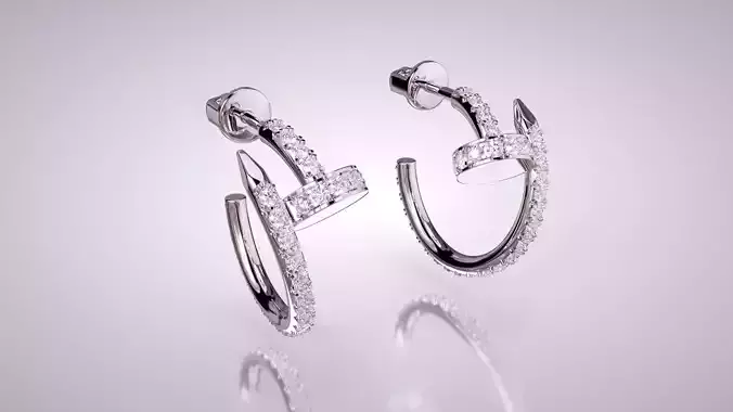 Earrings Studs Nails