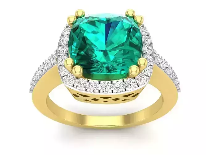 AV 633 Diamond Bridal Halo Engagement Ring