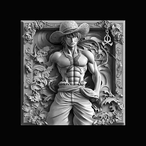 Luffy Floral 3D Relief