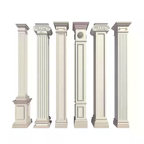 Parametric Classic Columns Family for Revit Pack Four
