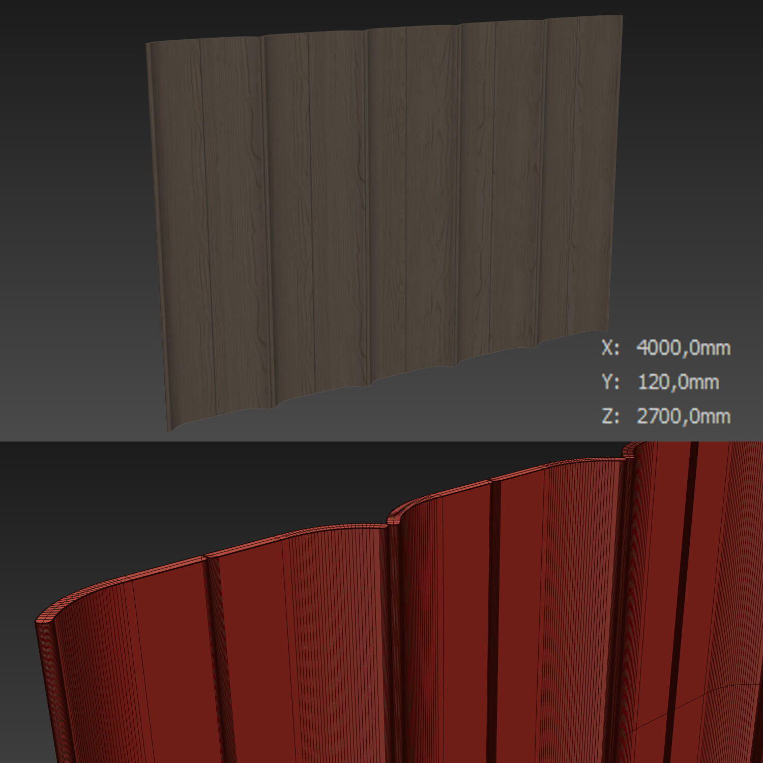 Decorative V33 Wall Panels 3D model_3