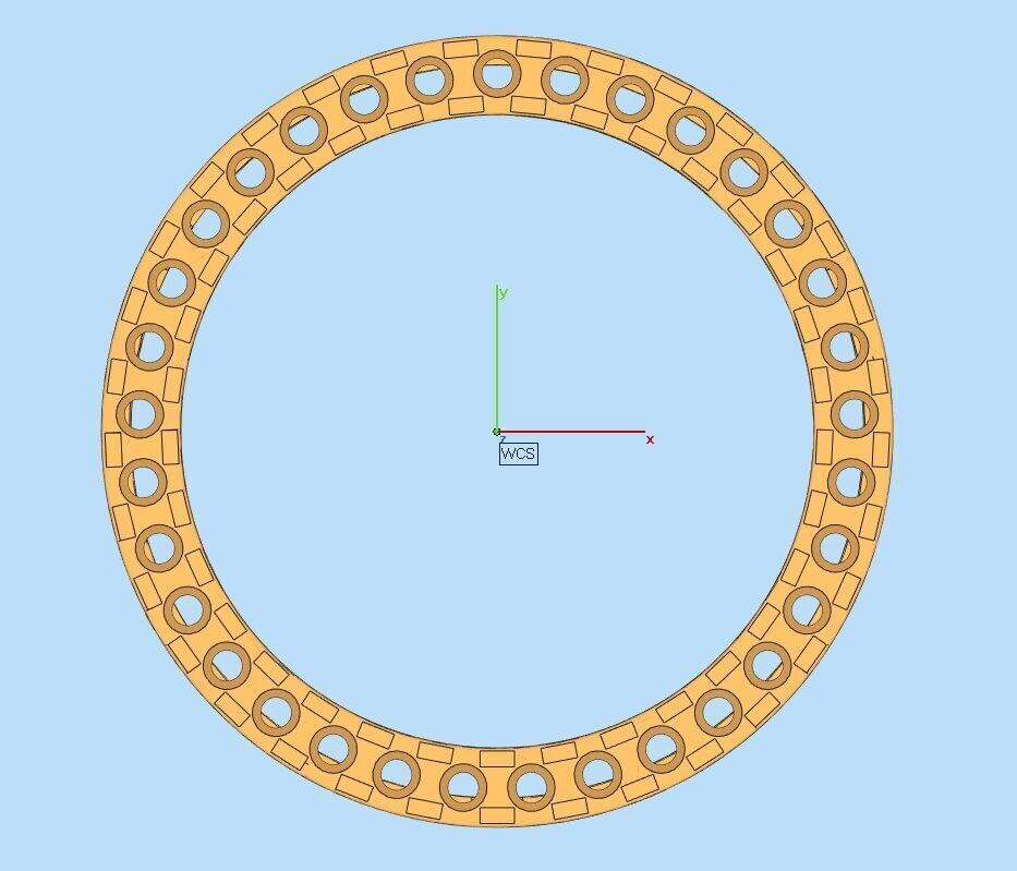 AV 640 Diamond Open Circle Pendant 3D print model_10