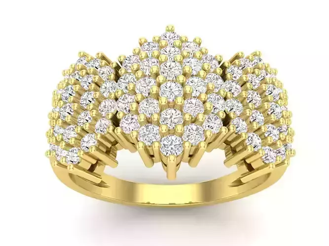 AV 644 Diamond Ladies Flower Right Hand Ring