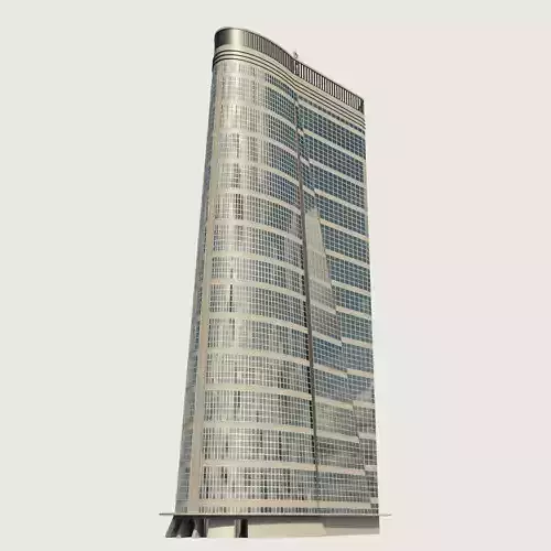 Building Skyscraper City Town Downtown Street Futuristic Utopia