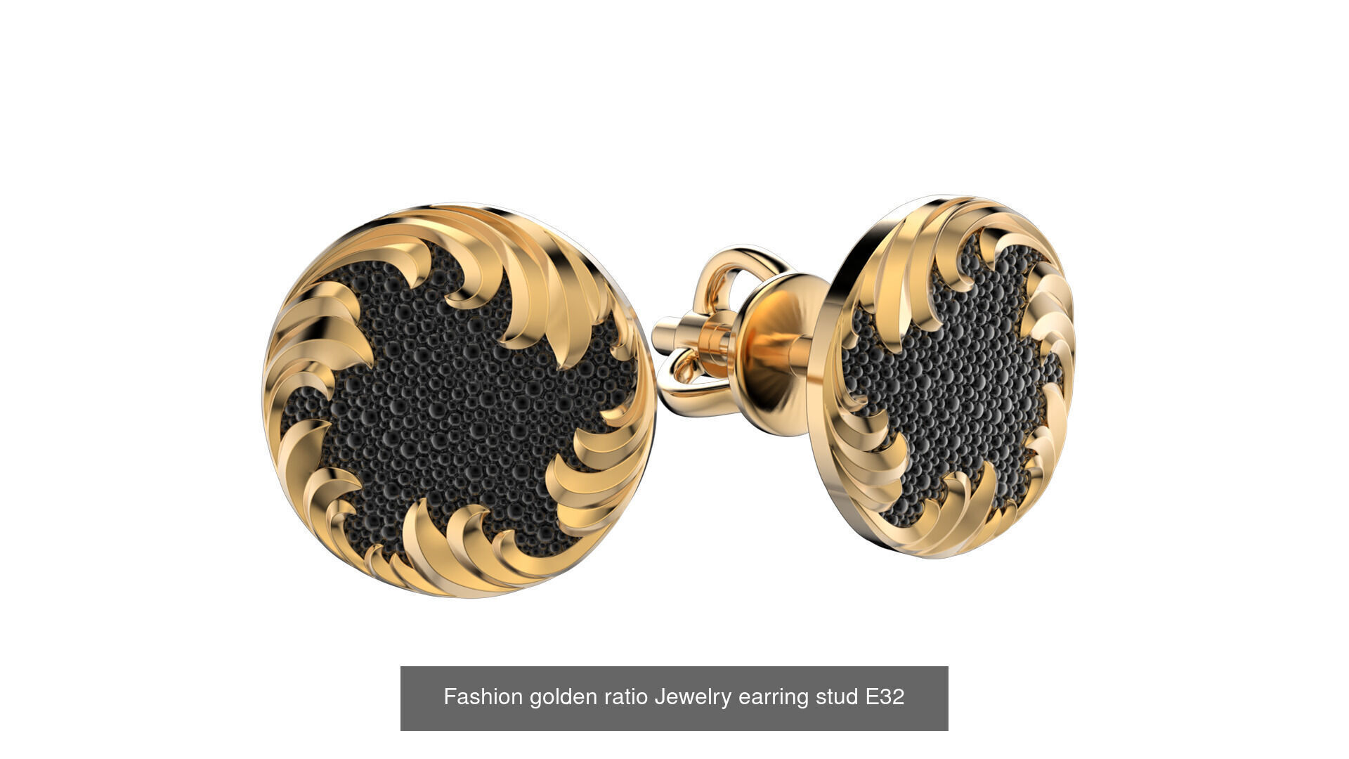 High jewelry Golden ratio set 3D Model Collection_10