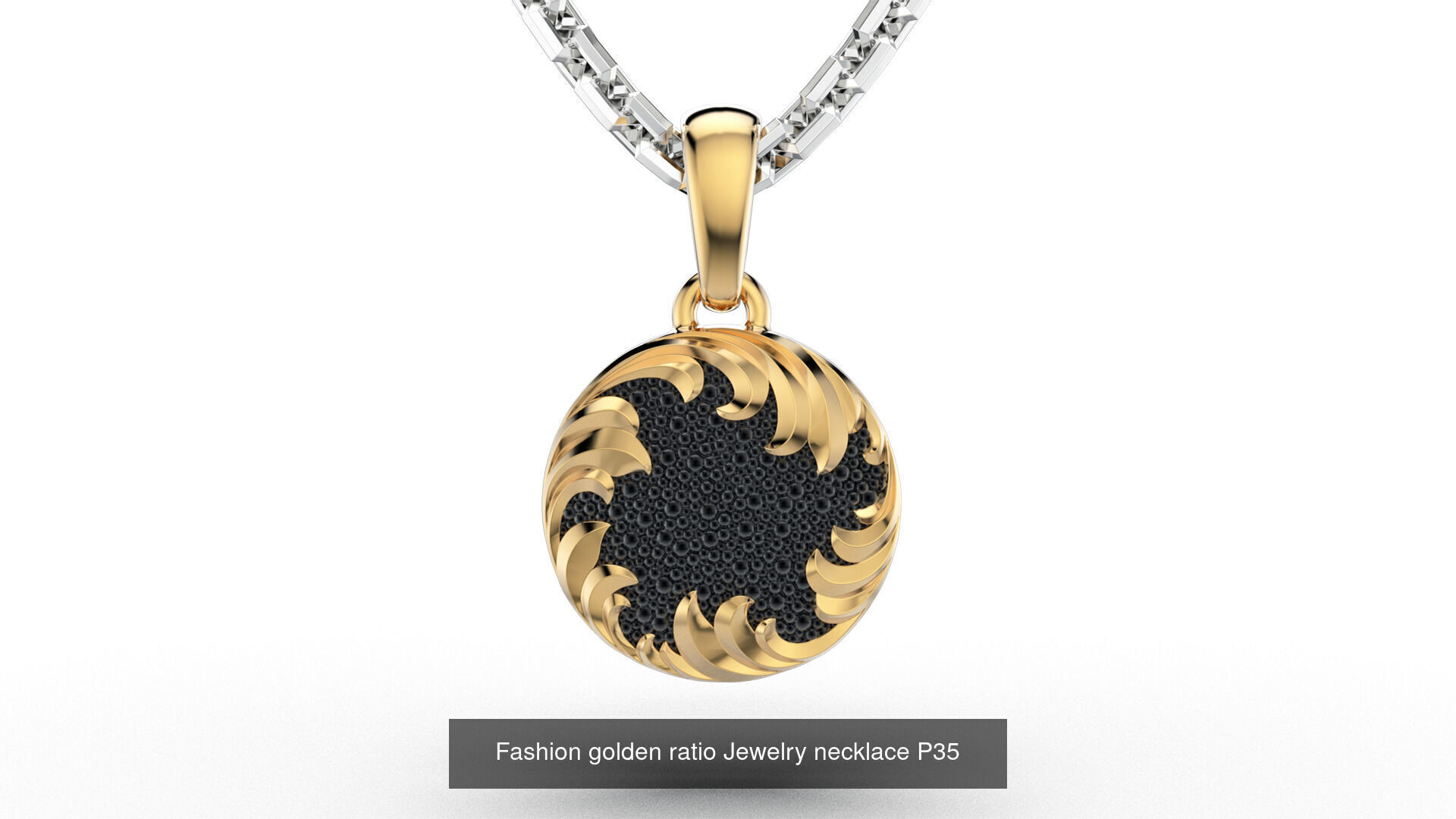 High jewelry Golden ratio set 3D Model Collection_8