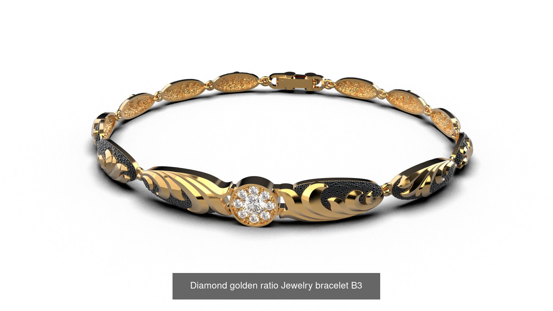 High jewelry Golden ratio set 3D Model Collection_4