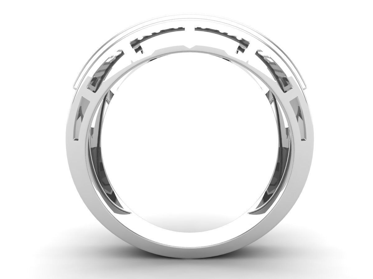 AV 649 Diamond Men Flashy Micropave Hip Hop Ring 3D print model_13