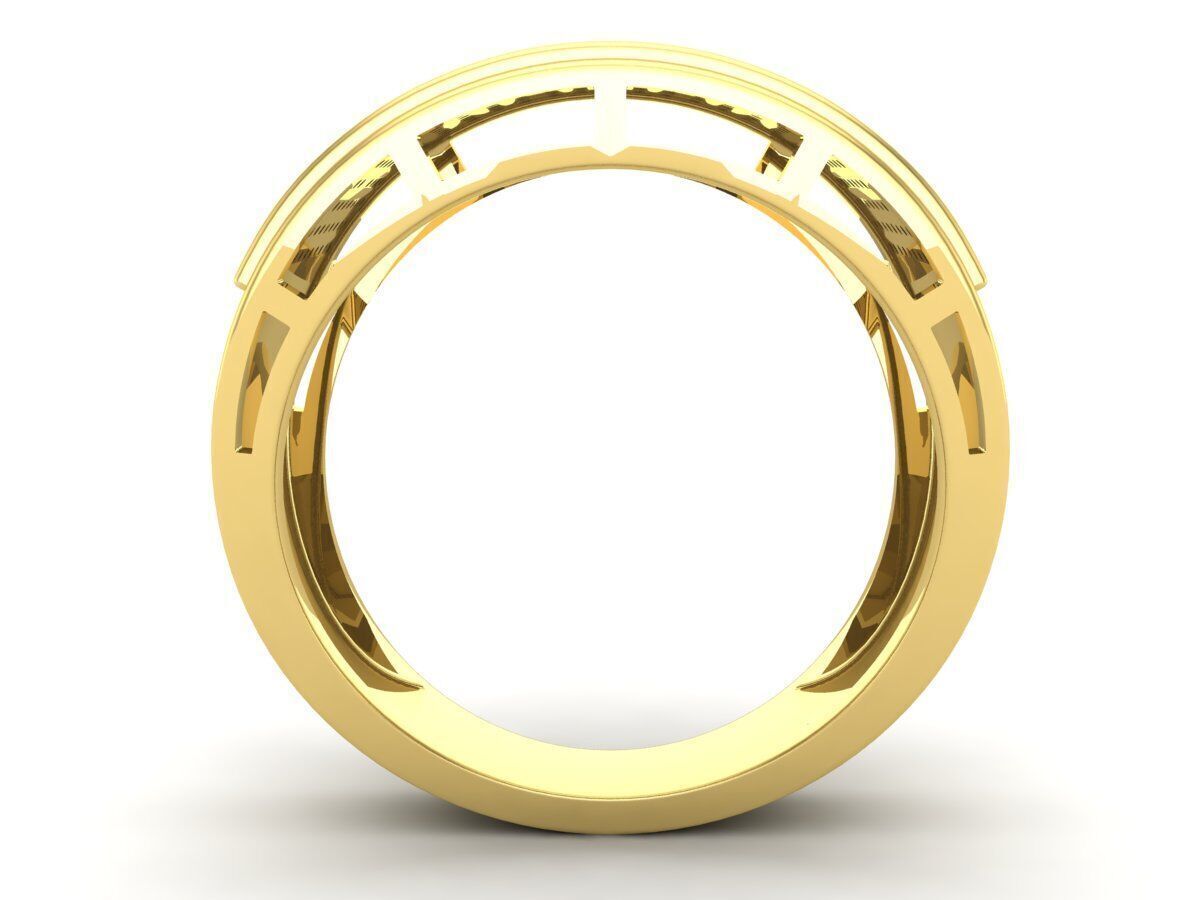 AV 649 Diamond Men Flashy Micropave Hip Hop Ring 3D print model_12