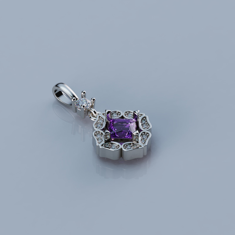 Pendant Stevia 3D model 3D print model_2