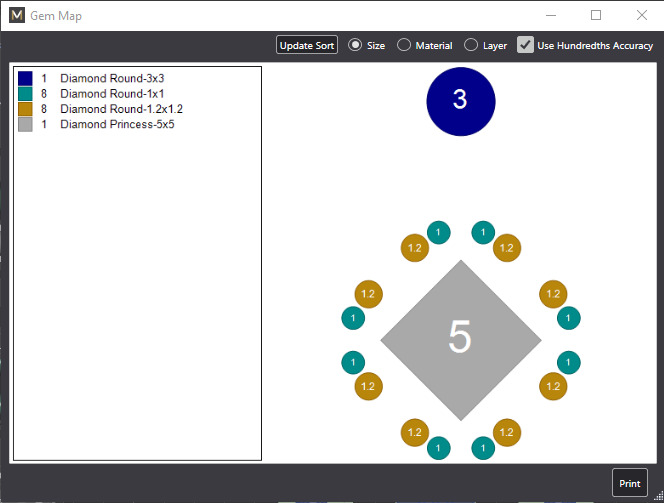 Pendant Stevia 3D model 3D print model_6