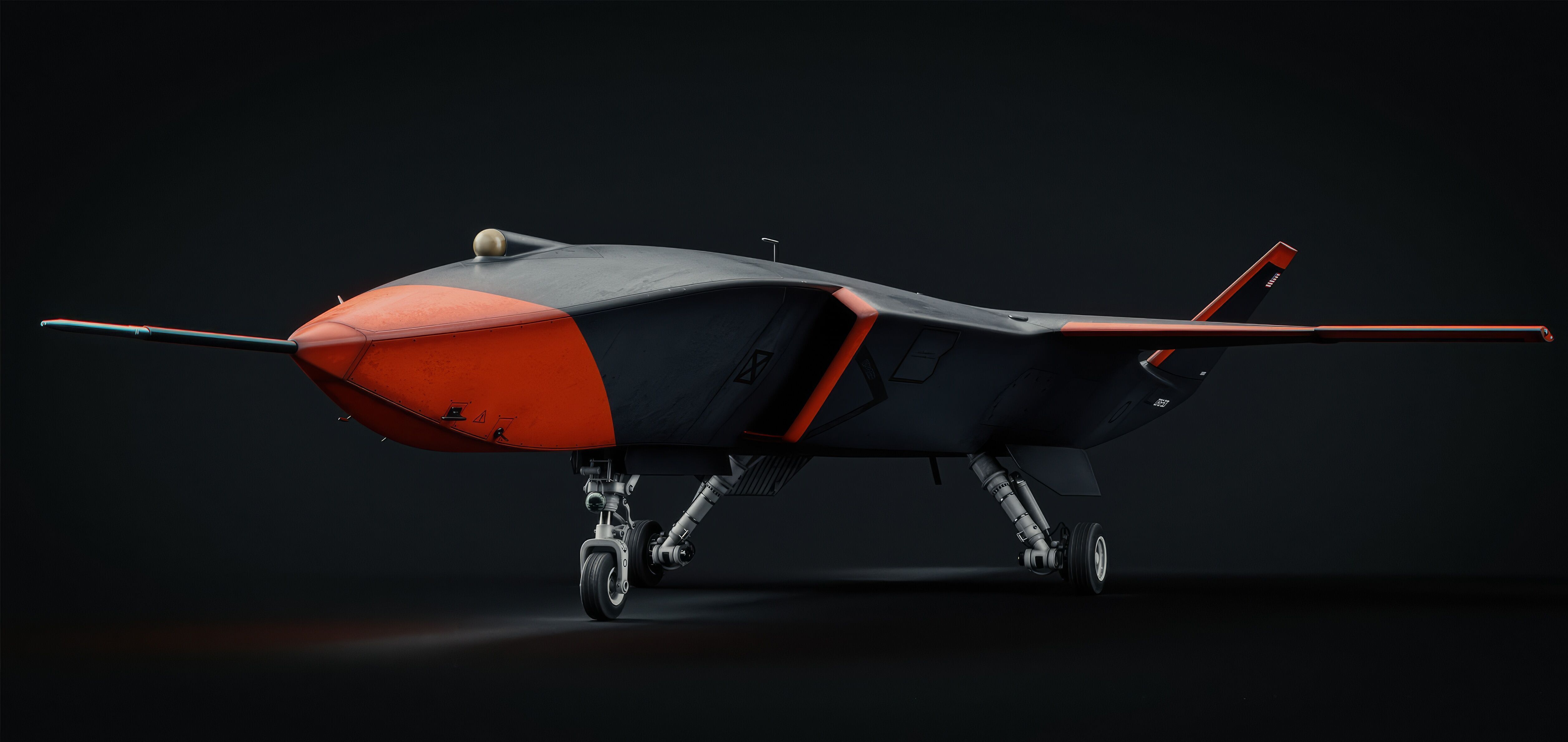 MQ-28 Ghost Bat Game Ready Drone Low-poly 3D model_3