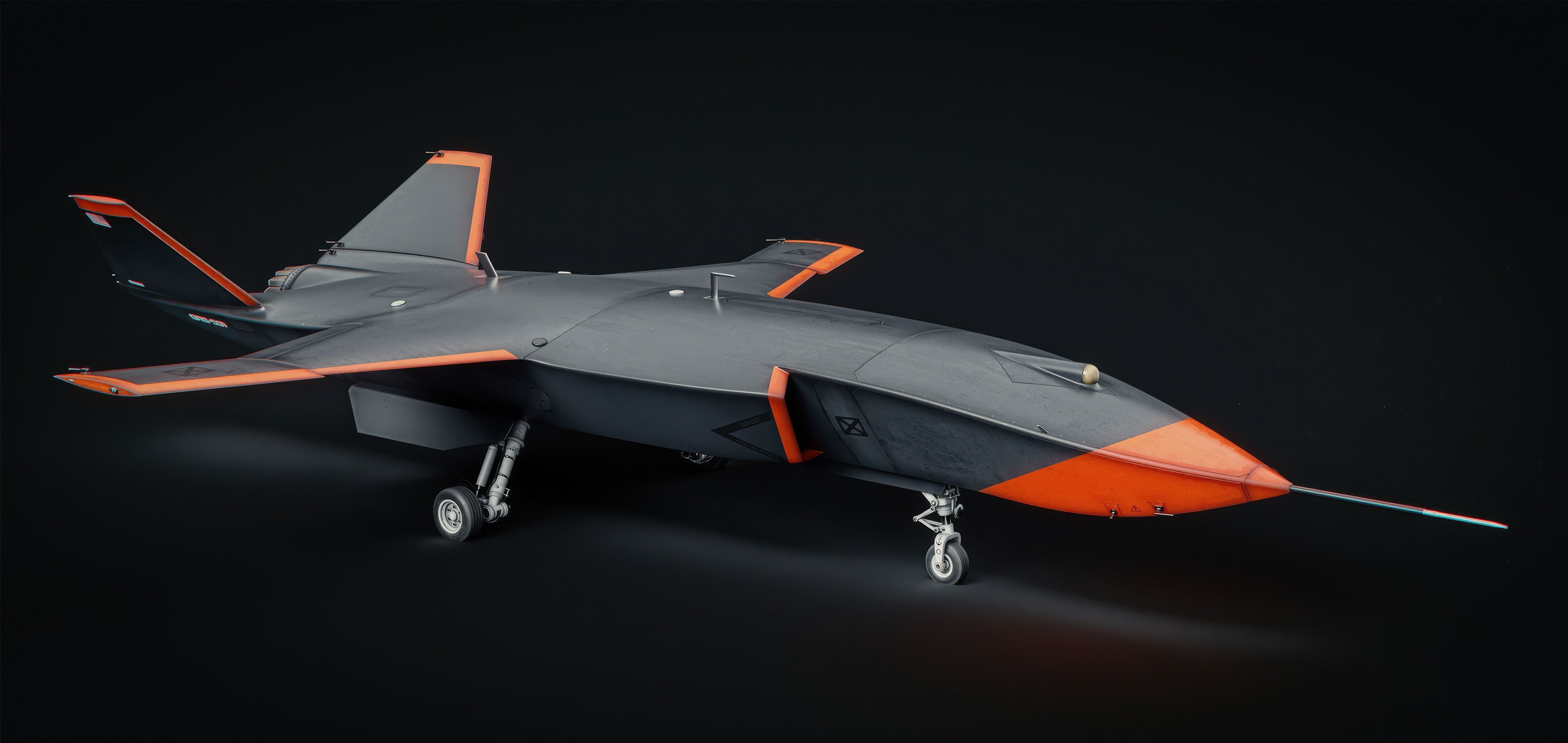 MQ-28 Ghost Bat Game Ready Drone Low-poly 3D model_1